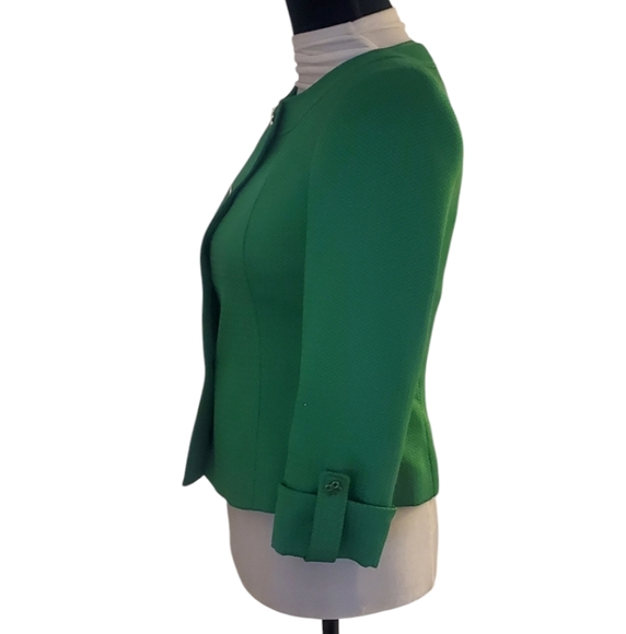 Tahari Petite Green Blazer - Picture 3 of 6